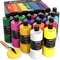 14-Color Large Acrylic Paint Set – 16.9 oz (500 ml) Non-Toxic, Multi-Surface Painting for Canvas, Wood, Rock, Ceramic, Leather, Fabric, Includes Color Wheel, for Kids & Adults
